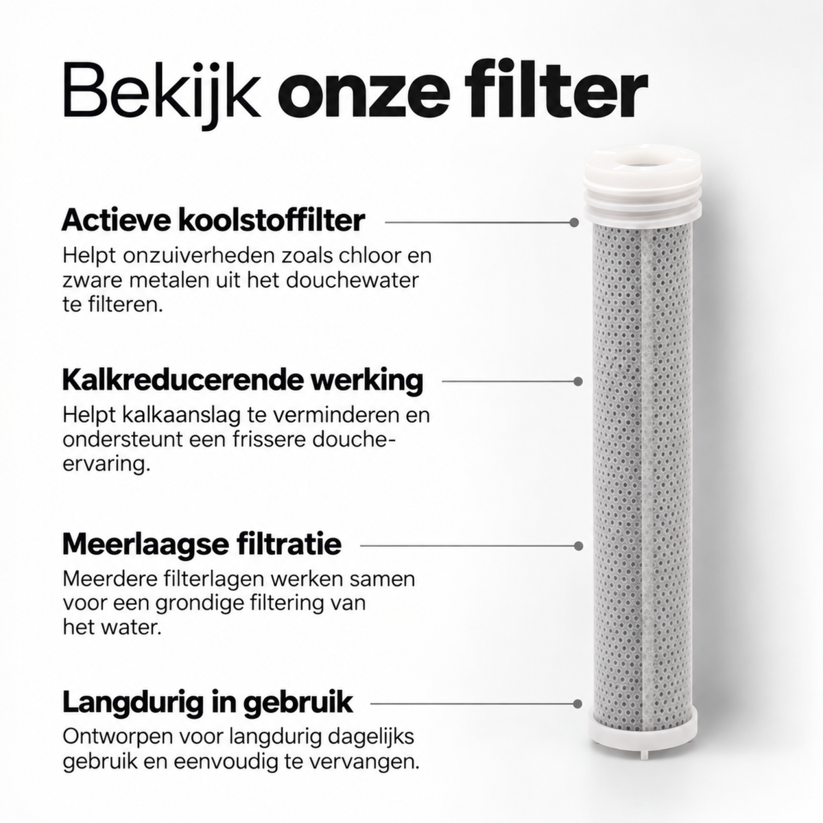 Douchefilters -  6 Stuks